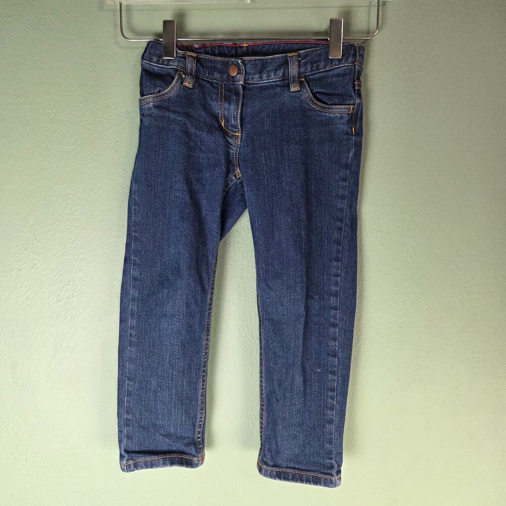 Hanna Andersson Kids Dark Wash Denim Jeans Size 110 5